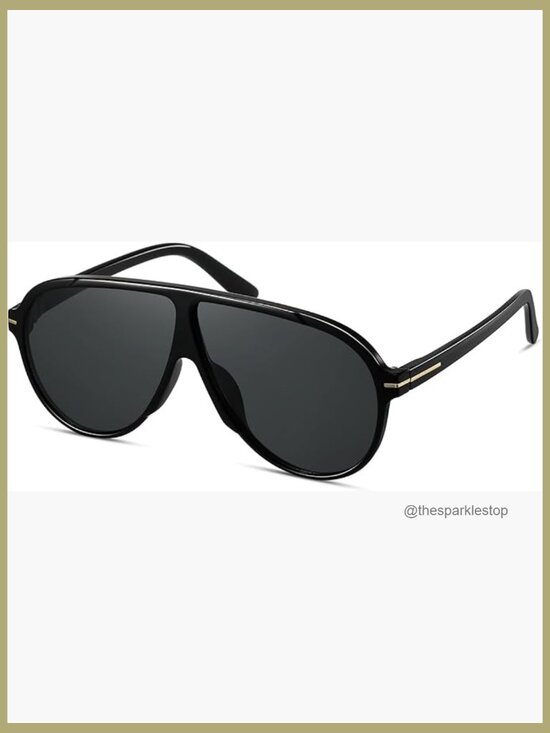 Oversized Aviator Sunglasses Retro Big Round 70s Vintage